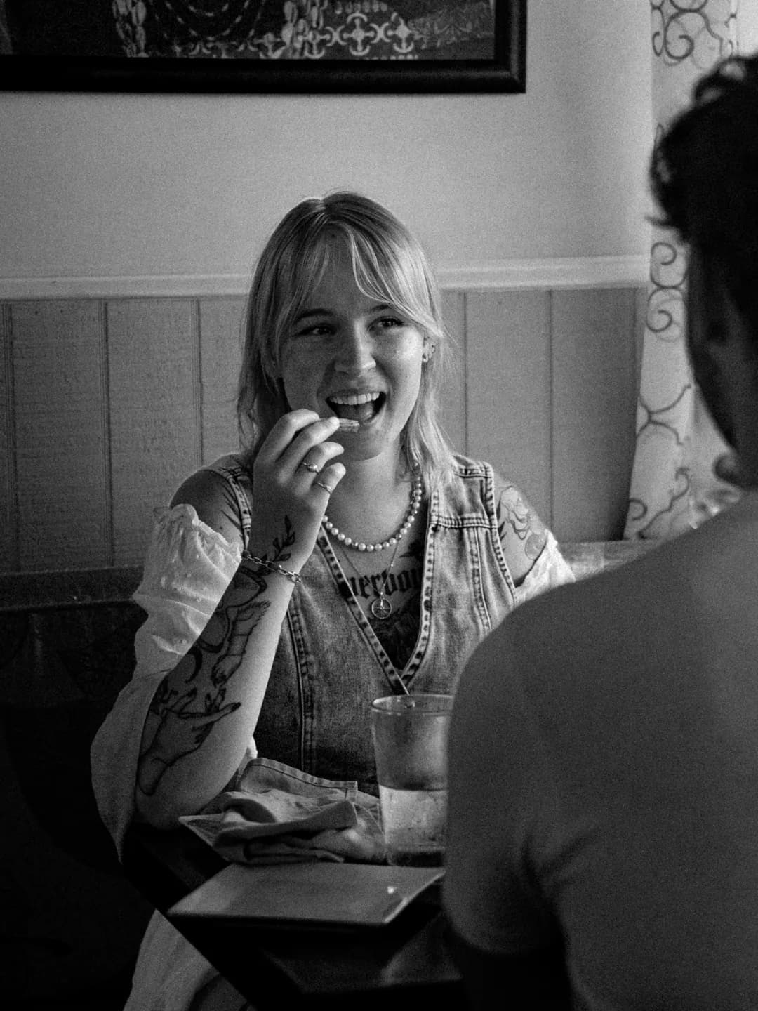 Guest eating at Cybel in St. Petersburg